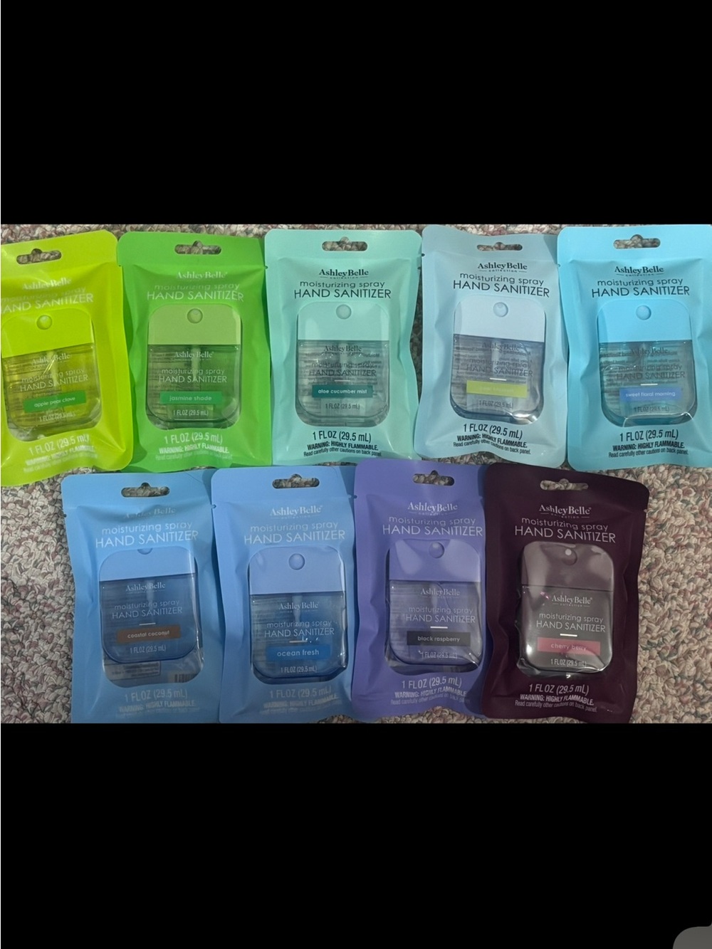 AshleyBelle Hand Sanitizers
1 for $6 or All for $45